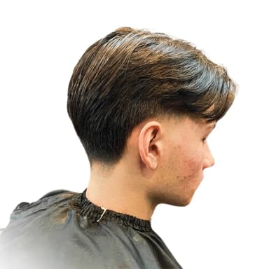Coupe aux ciseaux + taper